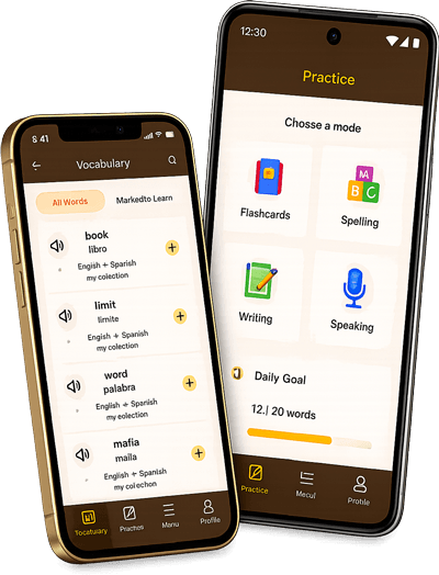 RONA Words app screens